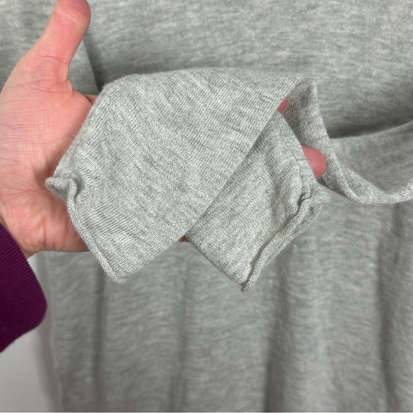 Aritzia Babaton Erin Sweater Grey Size XS Wool Linen Blend Knit Long‎ Sleeve Top - Picture 8 of 13
